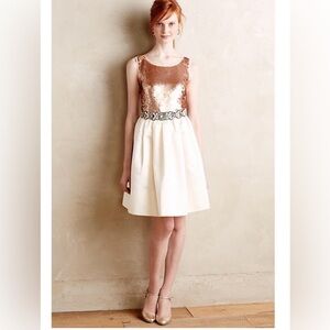 New! Anthropologie Paper Crown Addie Sequin Dress Size Small